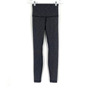 Lululemon Wunder Under High Rise Tight 30" Heather Black Size 6